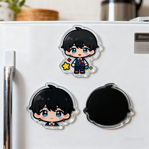 Imán de nevera de acrílico personalizado OEM, pegatina magnética de dibujos animados bonitos 3D para decorar letrero Simple - Product Image 5