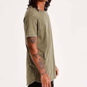 T-shirts pour hommes sur mesure, 100% coton, effet délavé à l'acide, coupe classique, manches classiques, col rond, t-shirt pour hommes effet délavé à l'acide - Product Image 3
