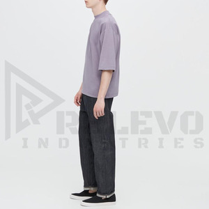 เสื้อยืดคอตตอนผสมเนื้อหนัก 280 GSM สำหรับผู้ชาย ผ้าหนาทนทาน ทรงโอเวอร์ไซส์ สตรีทแวร์ คุณภาพพรีเมียม - Product Image 4