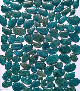 พลอยอะพาไทต์สีน้ำเงินธรรมชาติทรงรีเจียระไนแบบเหลี่ยม สำหรับทำเครื่องประดับ แหวน จี้ สร้อยคอ ขายส่ง - Product Image 4