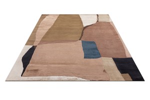 Tapis persan en laine et soie de qualité export, tufté à la main, lavable, antidérapant, avec support en PVC premium - Product Image 2