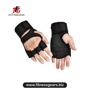 Gants de musculation antidérapants en PU de haute qualité pour la musculation, unisexe, personnalisables avec logo, vente en gros, pour le sport et l'entraînement - Product Image 2