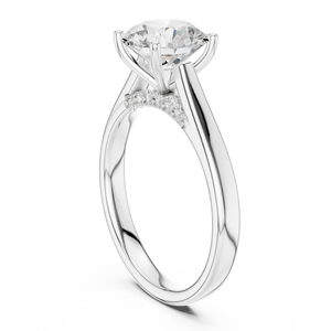 แหวนเพชรทรงกลม 2 กะรัต สี E ความสะอาด VVS2 การเจียระไนยอดเยี่ยม ทองคำแท้ 14k 18k 9k ดีไซน์คลาสสิกแบบโซลิแทร์ ของขวัญสำหรับวันครบรอบ - Product Image 6