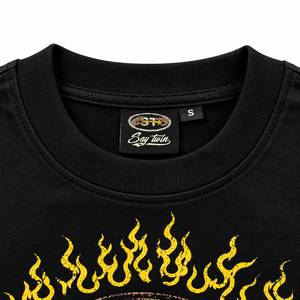 Camiseta de Cuello Redondo de Manga Corta Extra Grande para Hombre, Colores Personalizados, Estilo Urbano, 100% Algodón Tejido, Transpirable y de Secado Rápido - Product Image 4