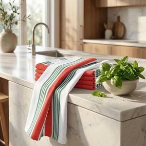 Serviettes de cuisine en coton pur imprimées sur mesure par un fournisseur indien – Serviettes de cuisine légères, lavables et personnalisées à vendre - Product Image 2