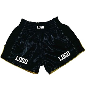 Short de boxe professionnel, de qualité supérieure, à séchage rapide, lavable, en polyester doux, performant, confortable, pour l'entraînement athlétique et les combats - Product Image 1