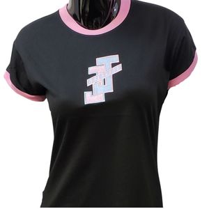 เสื้อยืดสีดำสำหรับผู้หญิง สไตล์ลำลอง สตรีทแวร์ ใส่สบาย แฟชั่นไลฟ์สไตล์ เสื้อผ้าสำหรับใส่ทุกวัน - Product Image 1