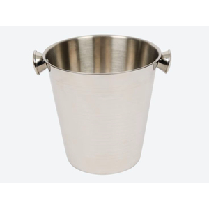 Seau à glace en acier inoxydable, design industriel rond, fait main, pour fêtes, capacité 3L, refroidisseur à vin pour hôtel et maison - Product Image 3