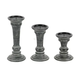Stylish Handmade <b>Wooden</b> Candle <b>Holder</b> for Weddings Parties & Christmas Decor-Indian Brand Decor Impex - Product Image 1