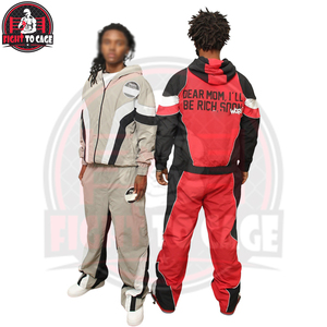 Survêtement en nylon automne 2026, personnalisable avec logo de marque, deux pièces, cordon de serrage, respirant, léger, coupe-vent, séchage rapide, pantalon taille haute - Product Image 4