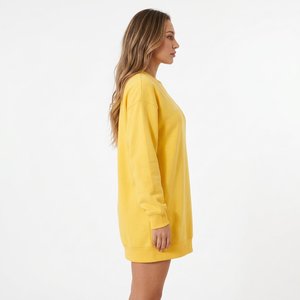 Vestido de Manga Larga Personalizado para Mujer, Sudadera Informal Holgada de Felpa de Algodón Suave, Ropa Urbana, Fabricante de Ropa al por Mayor - Product Image 2