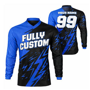 Jersey de Motocross Totalmente Personalizado con Nombre y Número, Camiseta de Carreras Neon MX para Motocross, Jersey de Manga Larga para Motociclismo Todoterreno - Product Image 6