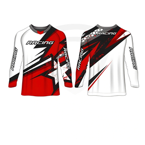 Jersey de Motocross Personalizado con Diseño Impreso, Transpirable, Resistente al Viento, Cómodo, Anti-UV, Ropa Deportiva de Secado Rápido, Unisex, para Carreras - Product Image 2