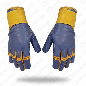 Gants de frappe professionnels bleu marine à manchette longue, les plus vendus, pour entraînement de baseball/softball, taille XL adulte, personnalisables - Product Image 4