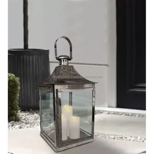 Farol de Navidad de Madera Natural con Diseño de Corte Láser, Hecho a Mano, con Brillo Cálido, Decoración para el Hogar, por Zahid Exports en India - Product Image 5