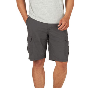 Shorts en jean vintage délavé foncé décontracté pour homme, coupe droite, design personnalisé, en denim de coton de haute qualité, idéal pour l'été. - Product Image 1