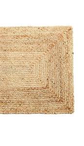 พรมและพรมเช็ดเท้าทรงสี่เหลี่ยมผืนผ้าสไตล์โมเดิร์น ทำจากปอกระเจา ทอด้วยเครื่องจักร เป็นมิตรกับสิ่งแวดล้อม ป้องกันการลื่นไถล ใช้ตกแต่งได้ - Product Image 3