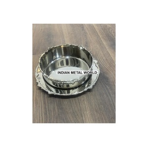 Bol de service artisanal en cuivre pur sur pied, élégante coupelle à bonbons en métal, décoration d'intérieur, vaisselle en cuivre directement de l'usine, bol à chocolat en métal - Product Image 5