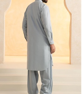 Ropa Islámica para Hombre 100% Algodón, Shalwar Kameez Liso, Transpirable, Venta al Por Mayor, Vestido Musulmán Salwar Kameez Hecho en Pakistán - Product Image 5