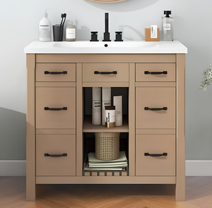 Meuble de rangement de salle de bain moderne et abordable, armoires de salle de bain de luxe pour ameublement de salle de bain - Product Image 3