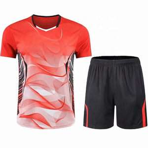 Men's Customizable Summer Tennis Two-Piece Set Solid Color Dry Short Workouts Uniform for Team Name - Product Image 2