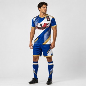 Professional soccer uniform crafted with lightweight materials for speed comfort and reliable <b>athletic</b> performance every match - Product Image 1