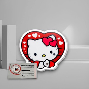 แผ่นอะคริลิคคุณภาพสูงลายดอกไม้รูปหัวใจ Hello Kitty สำหรับวันวาเลนไทน์ ประดับเพชร  แบบรีไซเคิล รับผลิตแบรนด์ส่วนตัว - Product Image 3