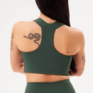Women's High for Impact Shockproof Sports Bra T-Back Wholesale Custom Four-Way Gym Tank Tops for Running Fitness Training - Product Image 2