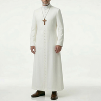 Robe de Prêtre Haut de Gamme Personnalisée Broderie Sur Mesure Vêtement Liturgique Respirant Confortable Tenue Religieuse Vente en Gros