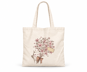 Bolsa de Tela de Algodón Estampada con Ramo de Gatos, Color Blanco Natural, 150 GSM, 38x42 cm, Ecológica, Reutilizable, Calidad de Exportación, Venta al Por Mayor - Product Image 5