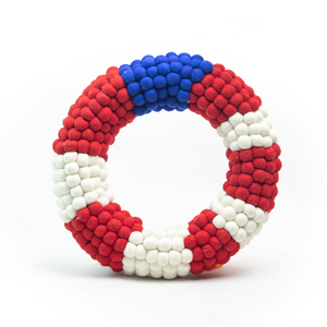 Corona Decorativa Patriótica de Fieltro y Lana para la Puerta Principal, Día de los Caídos y 4 de Julio, con Diseño de Estados Unidos - Product Image 4