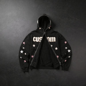 Fabricant de sweats à capuche graphiques en gros, fabrication de sweats à capuche streetwear surdimensionnés pour les marques de vente au détail, logo personnalisé - Product Image 1