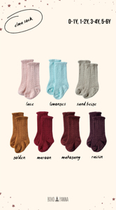 Bohopanna Elma <b>Sock</b> Golden Cotton Anti-Slip Kids <b>Socks</b> 0-1Y 1-2Y 3-4Y 5-6Y Unisex Boho Style Home Use - Product Image 5