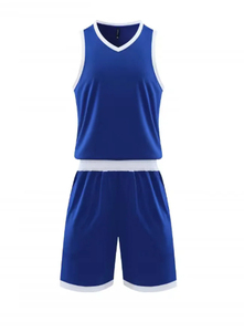 Conjunto de Camiseta de Baloncesto Blanca Unisex, Cuello en V, Sin Mangas, Transpirable, con Tecnología Antihumedad, Pantalones Cortos de Spandex/Poliéster Elásticos - Product Image 5