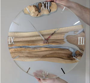Resin Wall Clock with Unique Artistic Handmade Religious Design Eco-Friendly Customizable High Quality Home Decor - Product Image 2