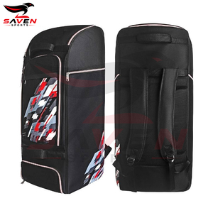 Custom Logo Heavy Duty Large Cricket <b>Travel</b> <b>Bag</b> <b>Wheeled</b> Duffel Gear Holdall <b>Bag</b> with Bat Pocket Shoe Compartment for Player - Product Image 6