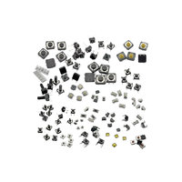 125 Buah 25 Jenis Sakelar Tombol Tekan Mikro Tact Kit Aneka Ragam SMD DIP 2*4 3*6 4*4 6*6 12*12 Sakelar Daun Mini Reset