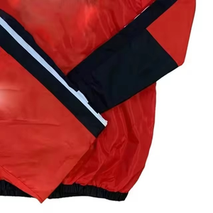 Chaqueta Cortavientos Impermeable con Capucha para Hombre, Ligera, 100% Nailon, Estilo Urbano, Largo hasta la Rodilla, Manga Larga, Cierre con Cordón, Corte Regular - Product Image 4