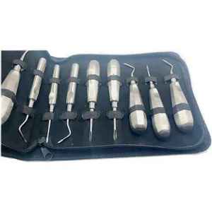 ชุดเครื่องมือผ่าตัดทางทันตกรรมคุณภาพสูง ชุดเต็ม Gracey Curette สแตนเลสสตีล พร้อมอุปกรณ์ยกโคนรากฟัน มาตรฐาน CE ISO13485 โดย Grip Surgical - Product Image 2