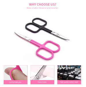 Ciseaux cosmétiques en acier inoxydable pour sourcils, outil de beauté pour cils, outil de maquillage pour soins des ongles, outils de manucure avec pointe de lame tranchante - Product Image 3