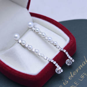 ต่างหูมุกขาวทรงหยดน้ำขนาดใหญ่ 11-12 มม. แสงสว่างสวยงาม ทอง 18K ดีไซน์ทันสมัย เหมาะสำหรับไลฟ์สด ขายส่งข้ามประเทศ - Product Image 4