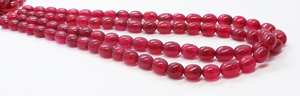 AAA <b>Ruby</b> Quartz Smooth Oval Beads 7x10 MM Red <b>Ruby</b> Quartz Gemstone Beads 16 Inch <b>Ruby</b> Quartz Oval Shape Loose Beads For Jewelry - Product Image 4