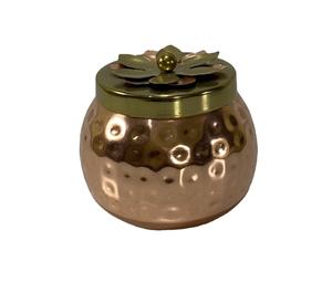 2023 pot et récipient de bougie votive décoratifs en métal de vente chaude avec couvercle en métal - Product Image 1