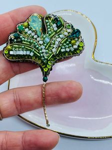 MD HANDICRAFTS Artisan Handcrafted Embroidery Beaded Brooch for Children's/Unisex/Women's/Men's-Wedding/Party Jewelry Model - Product Image 3