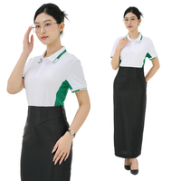 Performance Pique Polo 95% Coton 5% Spandex Design bicolore Excellent pour le golf Respirant Disponible pour Express Worldwide