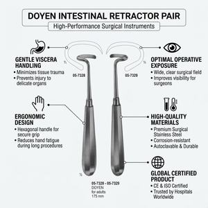 Doyen Rib Raspatory for Adult, 175 mm – Stainless Steel Thoracic <b>Surgical</b> <b>Instrument</b> - Product Image 2