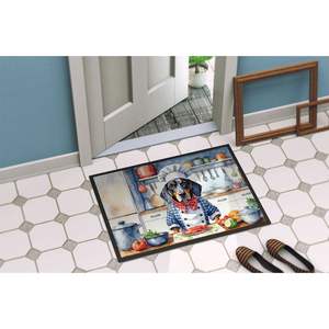 Bluetick Coonhound Chef Doormat Non-Slip Washable Low Pile Indoor/<b>Outdoor</b> 24H X 36W Entryway Rug Front Door <b>Mat</b> - Product Image 4