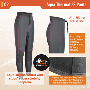 Aropec Aqua <b>Thermal</b> Fast Dry Fleece Long Pants for <b>Women</b> Supratex Knee Hip Diving Wetsuit <b>Trousers</b> for Surfing OEM/ODM - Product Image 3