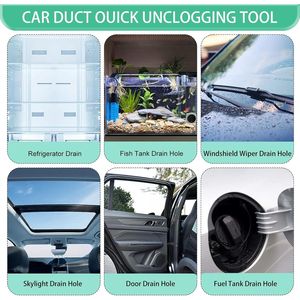 Strumento per la pulizia del tettuccio auto con tubo flessibile da 120 pollici, spazzole per lavaggio auto con tubo lungo extra per parabrezza - Product Image 4