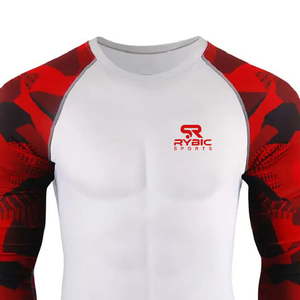 High Grade <b>Athletic</b> Custom Sublimation Rash Guard Lightweight Moisture Control Comfortable Fit Factory Supply - Product Image 4